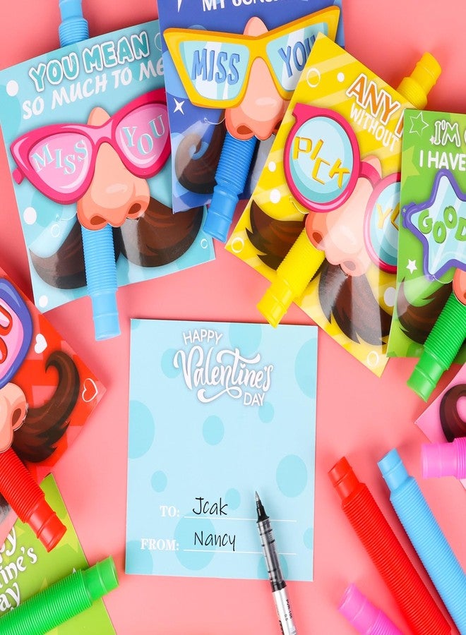 لوفر مجموعة هدايا عيد الحب للأطفال من LOAVER، تتضمن 28 بطاقة معايدة لعيد الحب مع أنابيب مشروبات غازية، وبطاقات تبادل لمكافآت المدرسة وهدايا الفصل الدراسي. - Image 4